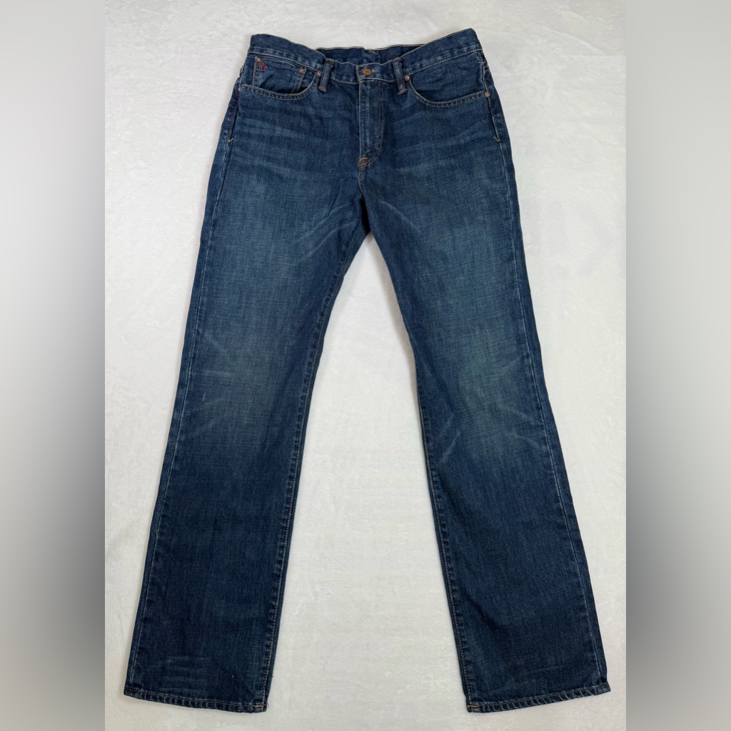 Polo Ralph Lauren Vintage 67 Jeans Men Straight Leg Distressed Size 32x34